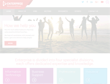 Tablet Screenshot of enterprise.co.nz